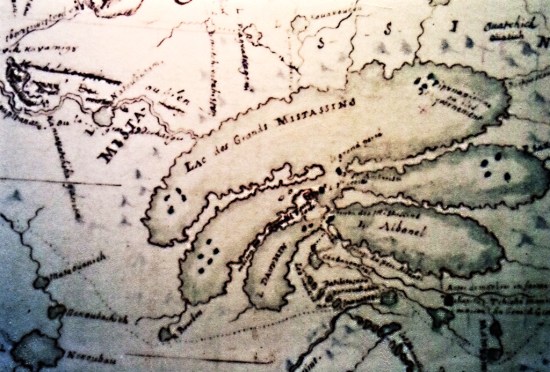 Extrait de la carte du père Laure à Mistissini
